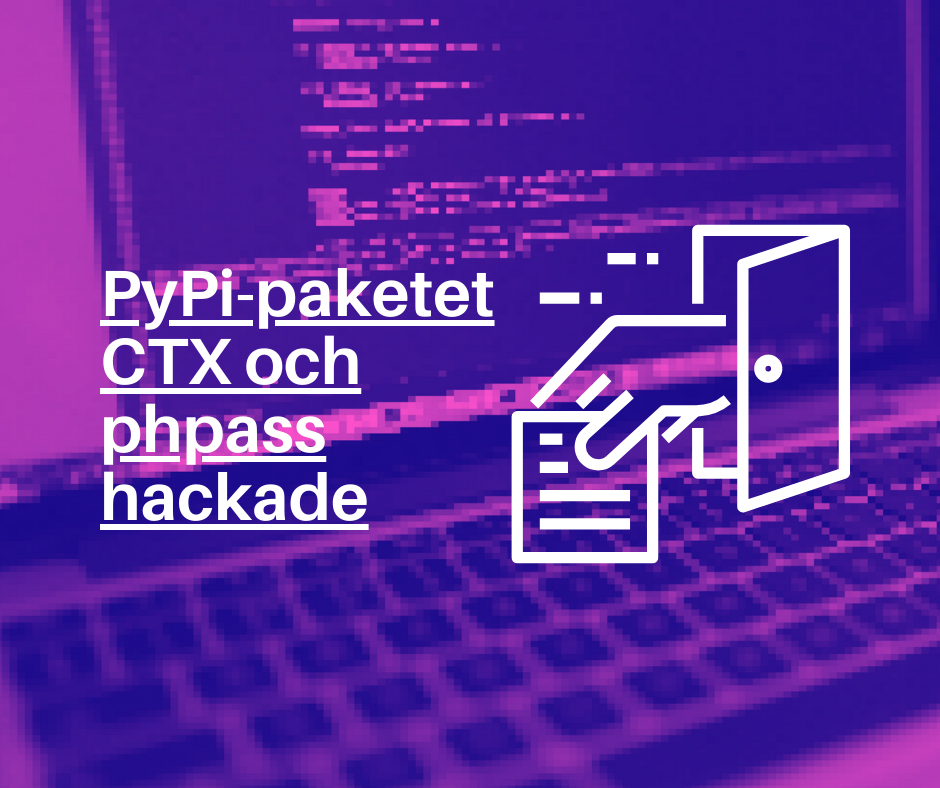 PyPi-paketet CTX och phpass hackade