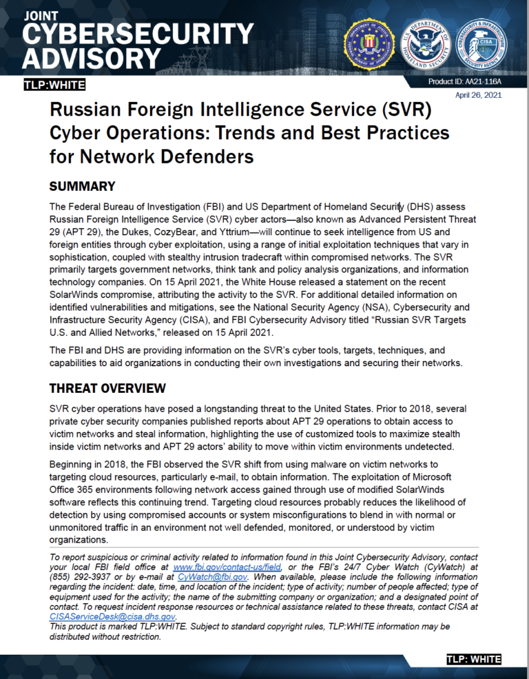 Russian-Foreign-Intelligence-Service-SVR-Cyber-Operations-Trends-and ...