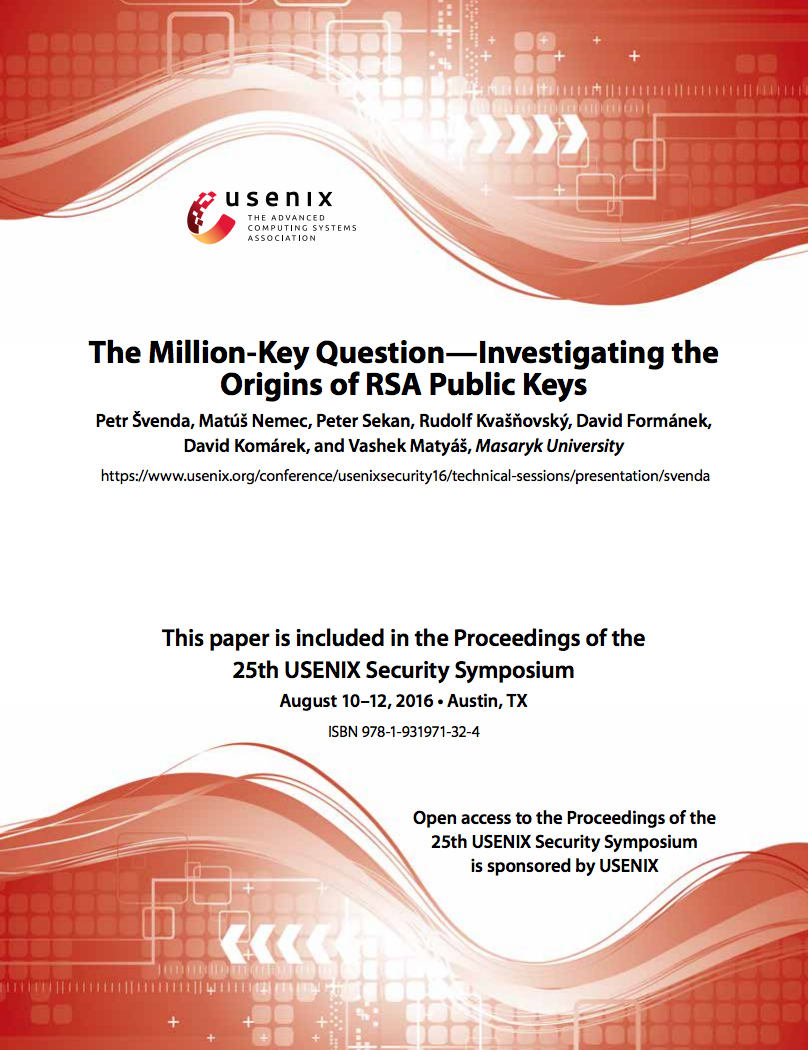 RSA key origin